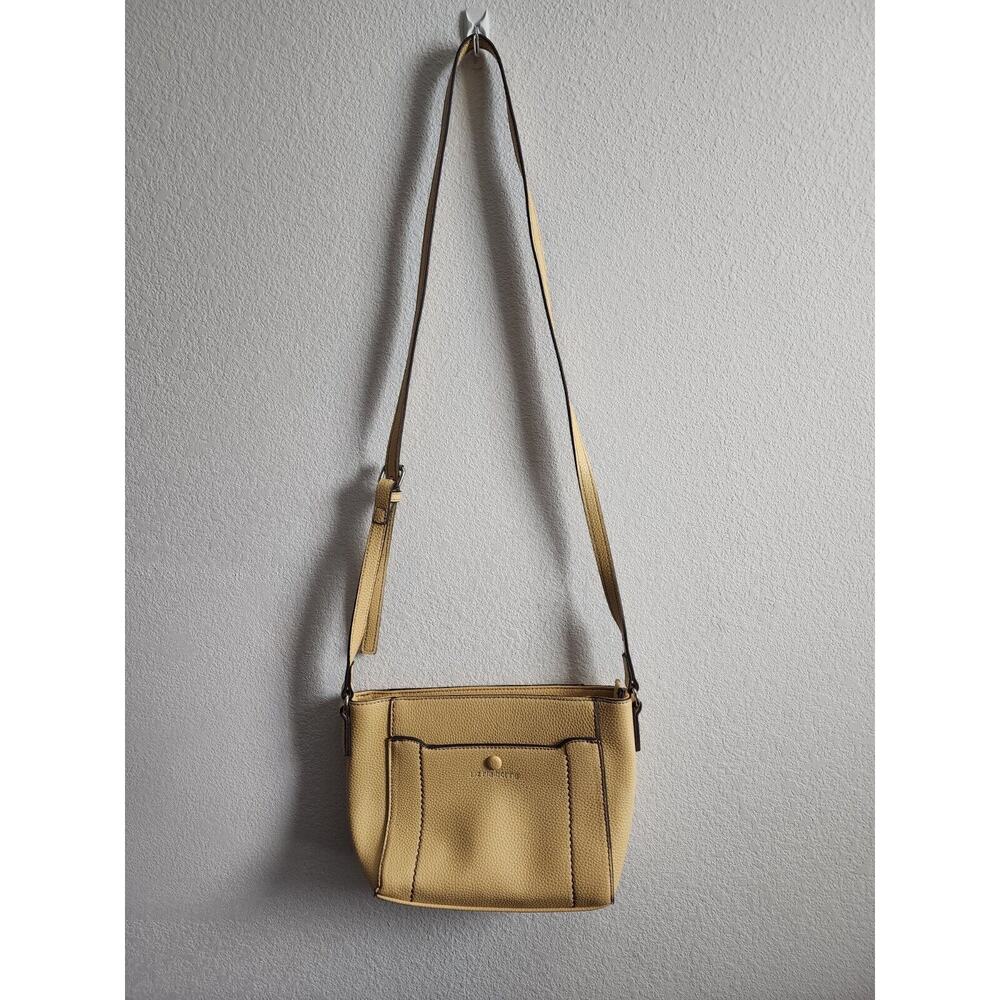 Liz Claiborne Yellow Crossbody Minimalist Travel Purse 9"x7"x2"